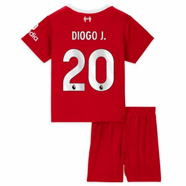 Nogometni Dres Liverpool Diogo J. 20 Dječji Domaći 2023 2024 （+ kratke hlače）