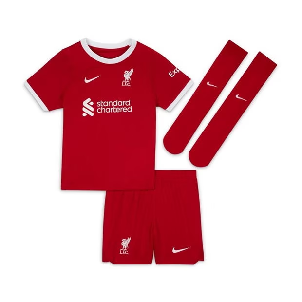 Nogometni Dres Liverpool Dječji Domaći 2023 2024 （+ kratke hlače）