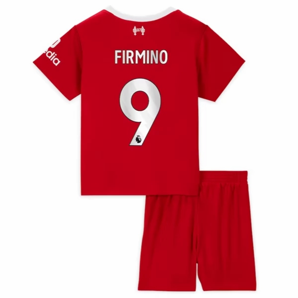 Nogometni Dres Liverpool Firmino 9 Dječji Domaći 2023 2024 （+ kratke hlače）