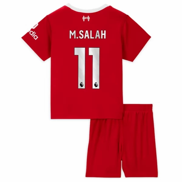 Nogometni Dres Liverpool M.Salah 11 Dječji Domaći 2023 2024 （+ kratke hlače）