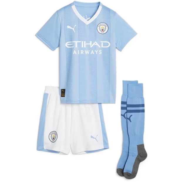 Nogometni Dres Manchester City Dječji Domaći 2023 2024 （+ kratke hlače）