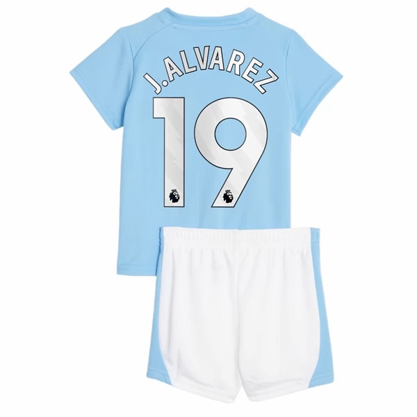 Nogometni Dres Manchester City J. Alvarez 19 Dječji Domaći 2023 2024 （+ kratke hlače）