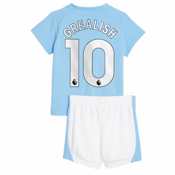 Nogometni Dres Manchester City Jack Grealish 10 Dječji Domaći 2023 2024 （+ kratke hlače）