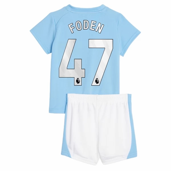 Nogometni Dres Manchester City Phil Foden 47 Dječji Domaći 2023 2024 （+ kratke hlače）