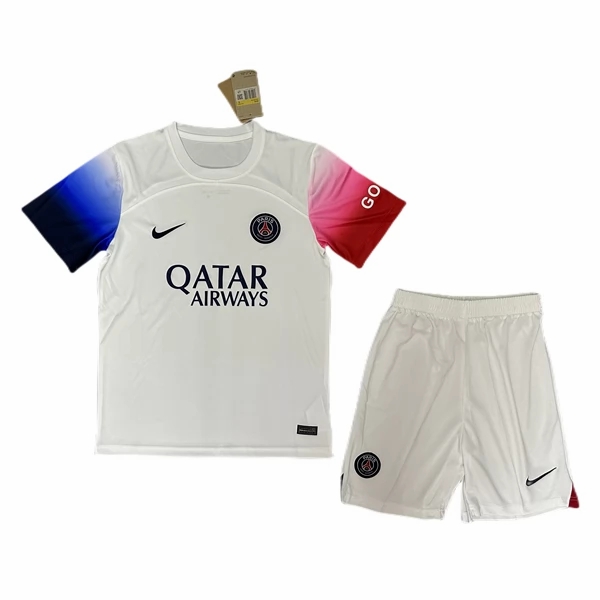 Nogometni Dres Paris Saint Germain PSG Dječji Drugi 2023 2024 （+ kratke hlače）