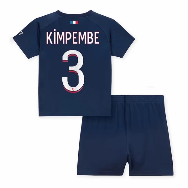 Nogometni Dres Paris Saint Germain PSG Kimpembe 3 Dječji Domaći 2023 2024 （+ kratke hlače）