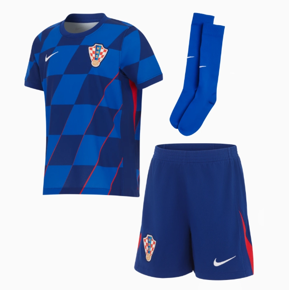Nogometni Dres Hrvatska Dječji Drugi 2024（+ kratke hlače）